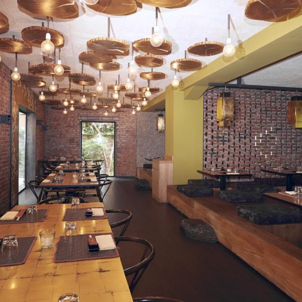 locale restaurato in legno